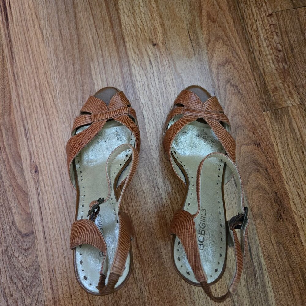 Cork Heel Sandals